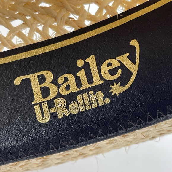 Bailey U-Rollit Western Cowboy Hat Size 7 1/8 - 57 - Made In USA VINTAGE As Is - Picture 9 of 12